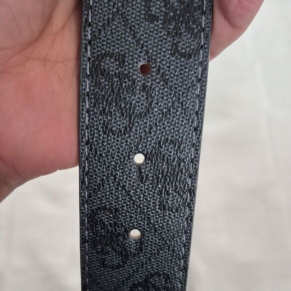 Guess Black Belt with Gold Logo Buckle - Picture 13 of 16